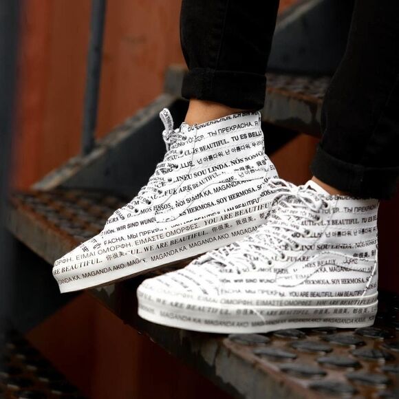 Men's Vans "We Are Beautiful" Sk8-Hi Tapered Sneakers 7 - Picture 2 of 14